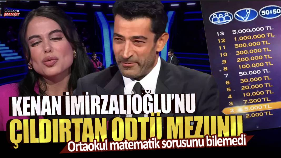 Kim Milyoner Olmak İster'de ortaokul matemetik sorusunu bilemedi! Kenan İmirzalıoğlu'nu çıldırtan ODTÜ mezunu Rukiye İkra Ağca 1